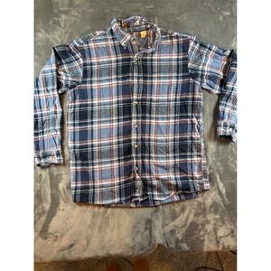 Red Head Brand Co Plaid Button Down Shirt Men's Size Large Long Sleeve Flannel